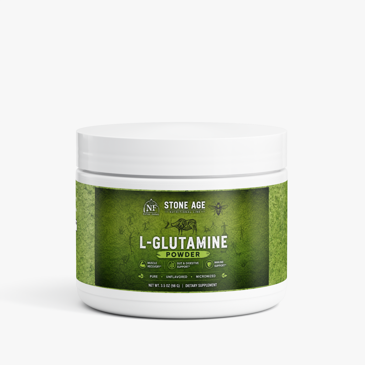 Stone Age L-Glutamine Powder | 98g