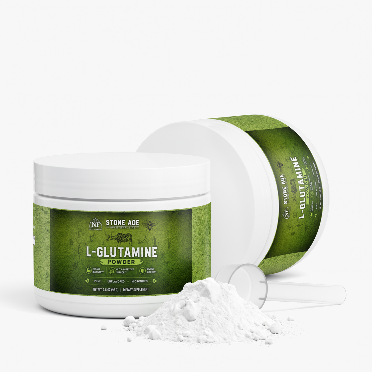 Stone Age L-Glutamine Powder | 98g