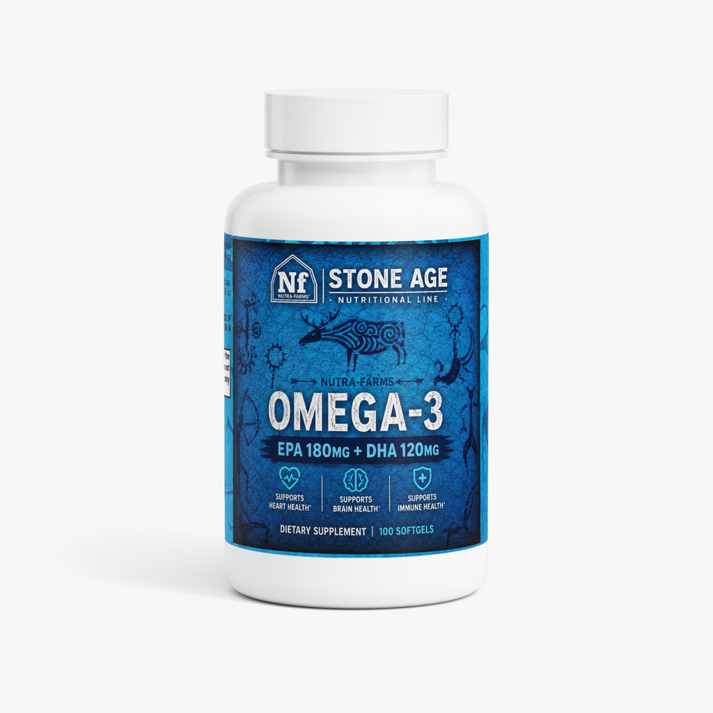 Stone Age Omega-3 Fish Oil Daily Wellness Softgels | 100 Count