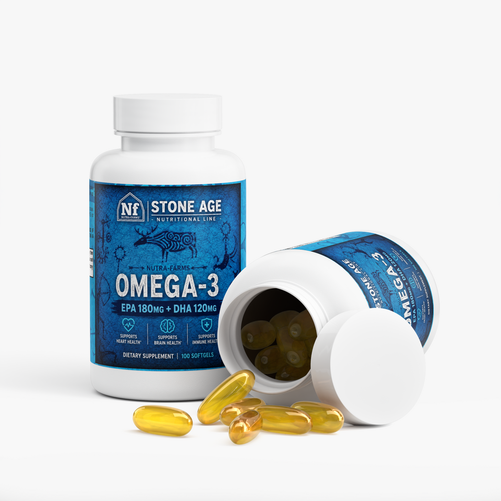 Stone Age Omega-3 Fish Oil Daily Wellness Softgels | 100 Count