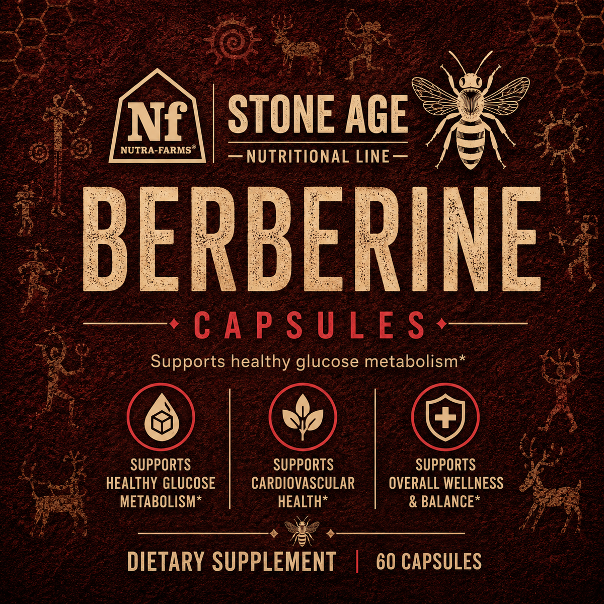 Stone Age Berberine Metabolic Wellness Capsules | 60 Count