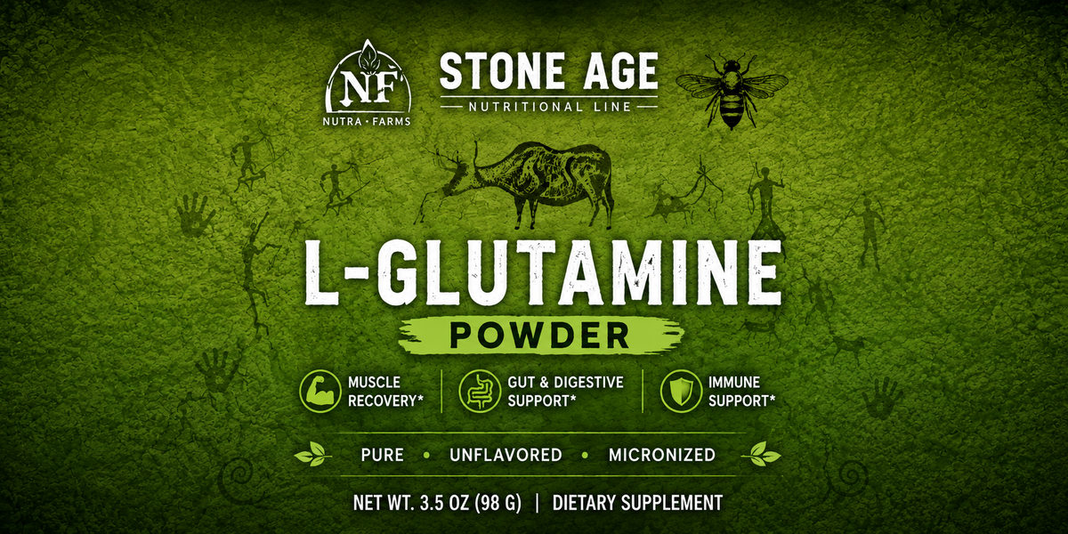 Stone Age L-Glutamine Powder | 98g