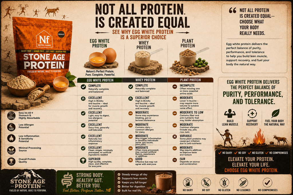 Stone Age Protein – Vanilla (30 Servings) | Tri-Blend, Dairy-Free, Sugar-Free