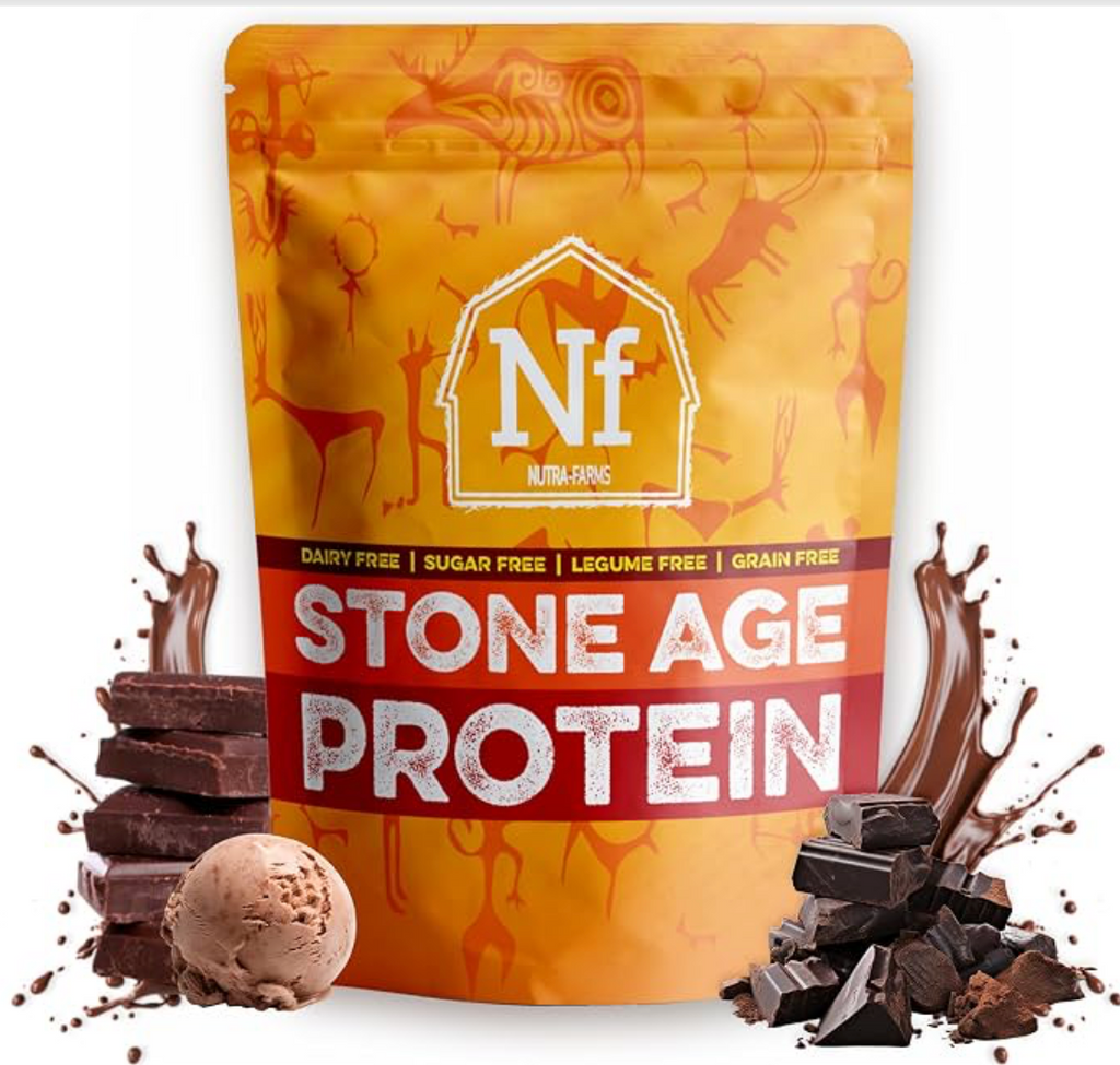 Stone Age Protein – Chocolate (30 Servings) | Egg White, Dairy-Free, Sugar-Free