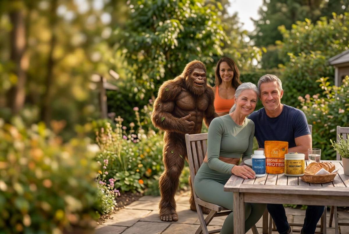 Banner-ready Stone Age lifestyle image