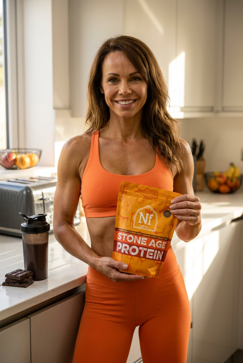 Stone Age Chocolate Protein - Lifestyle